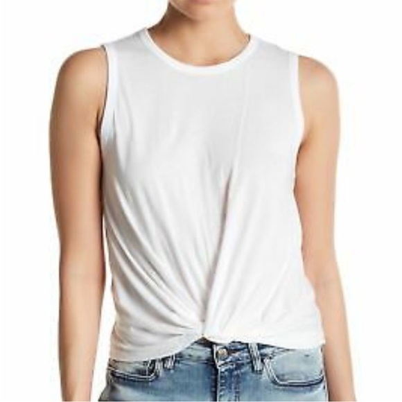 Abound white knot front tank top size Large - Picture 1 of 9